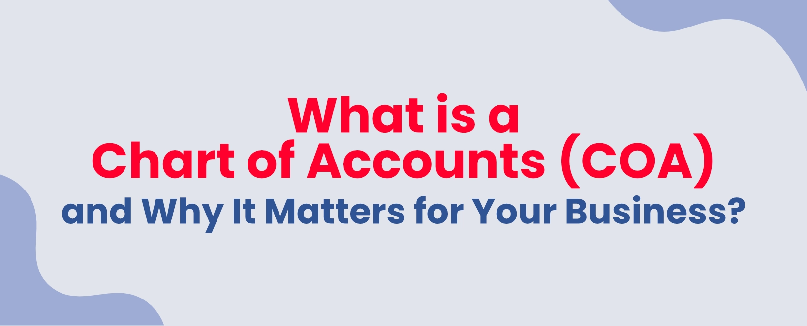 Chart of Accounts (COA)